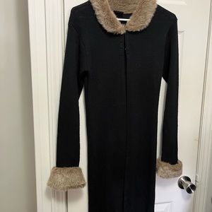 Faux Fur maxi Vintage Sweater